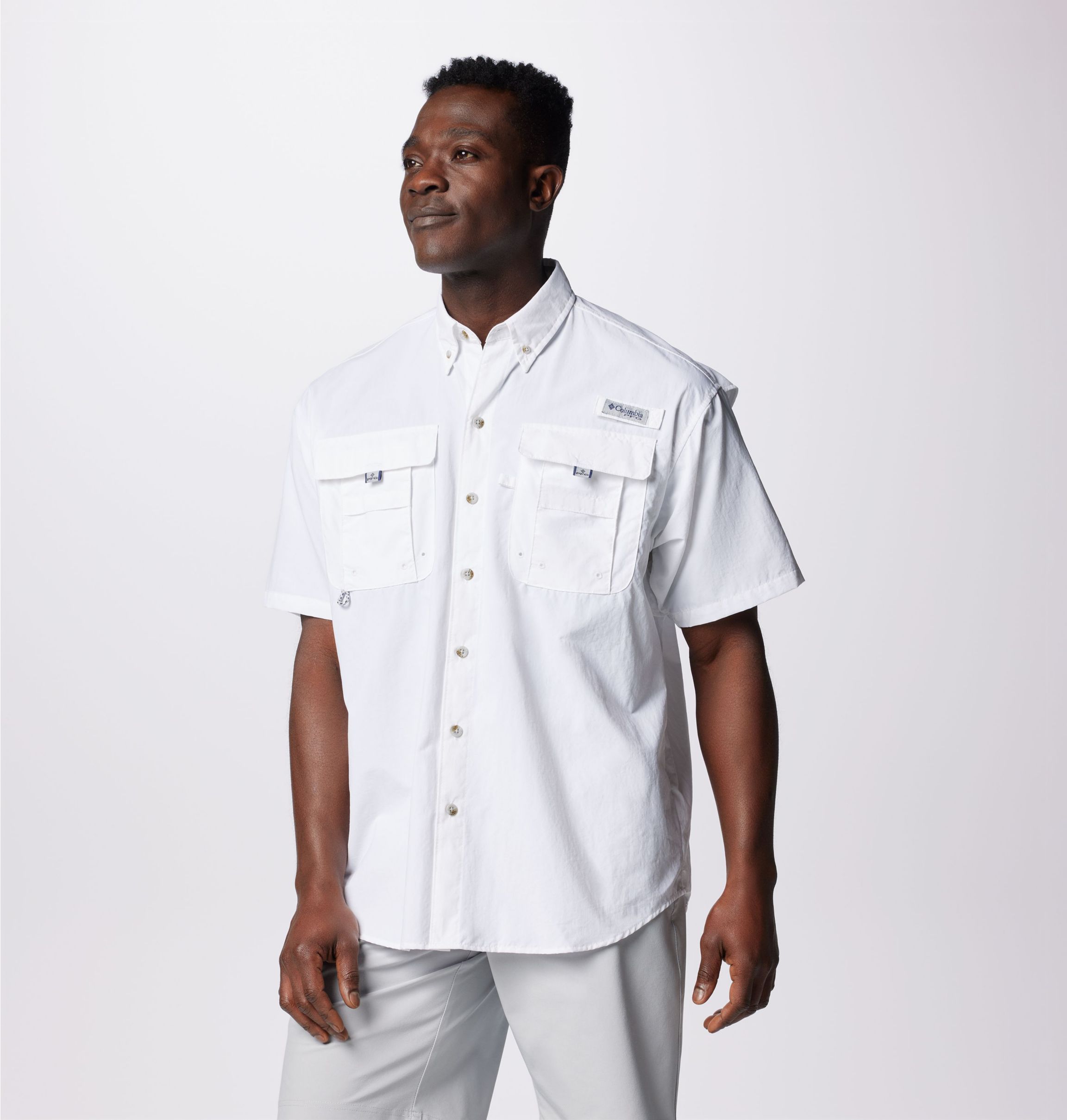Columbia 7047 - Men's Bahama II Short-Sleeve Shirt - COOL GREY - XL