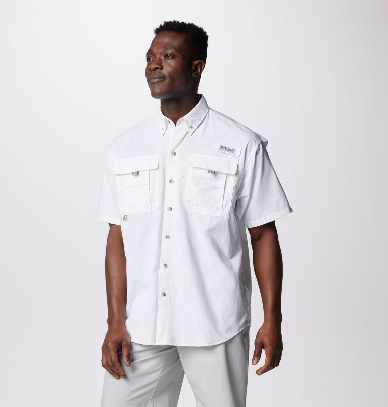 Men’s PFG Bahama II Short Sleeve Shirt, Color: White, image 1