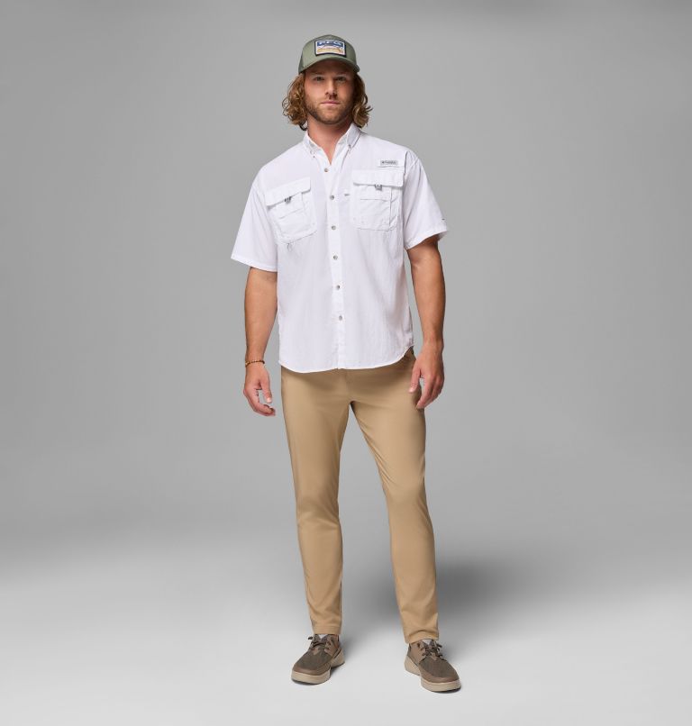 Men’s PFG Bahama II Short Sleeve Shirt, Color: White, image 2