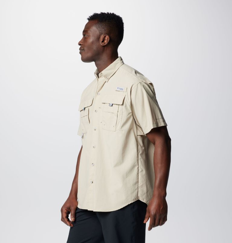 Thumbnail: Men’s PFG Bahama II Short Sleeve Shirt, Color: Fossil, image 4