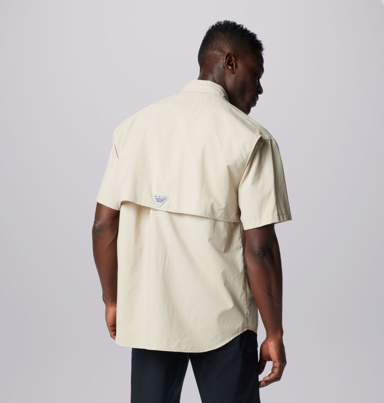 Thumbnail: Men’s PFG Bahama II Short Sleeve Shirt, Color: Fossil, image 2