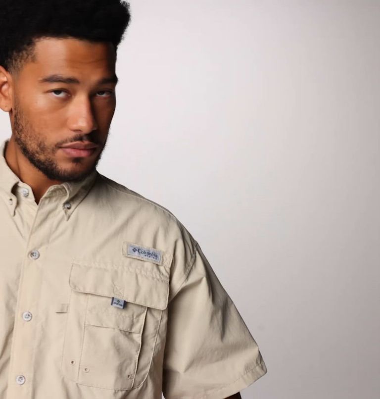 PFG Bahama II Kurzarm-Shirt für Herren, Color: Fossil