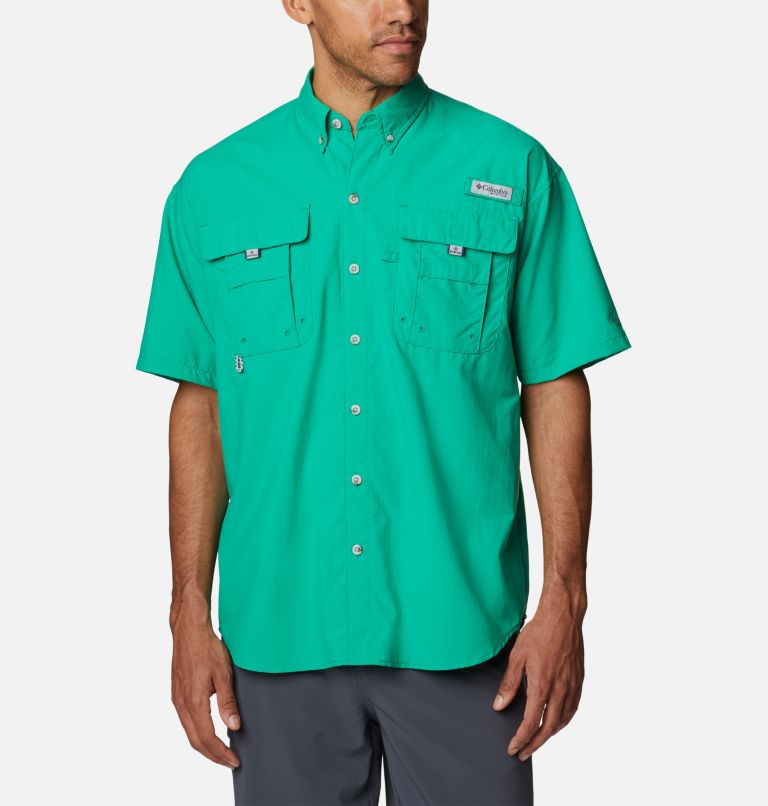 Thumbnail: Men’s PFG Bahama II Short Sleeve Shirt - Tall, Color: Circuit, image 1