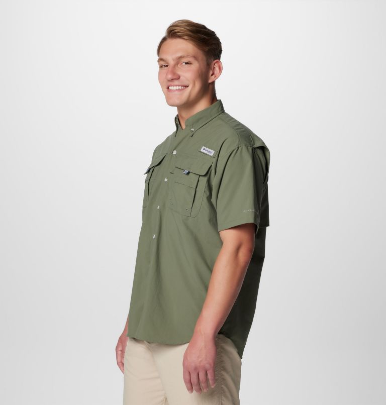 Men’s PFG Bahama II Short Sleeve Shirt, Color: Cypress, image 4