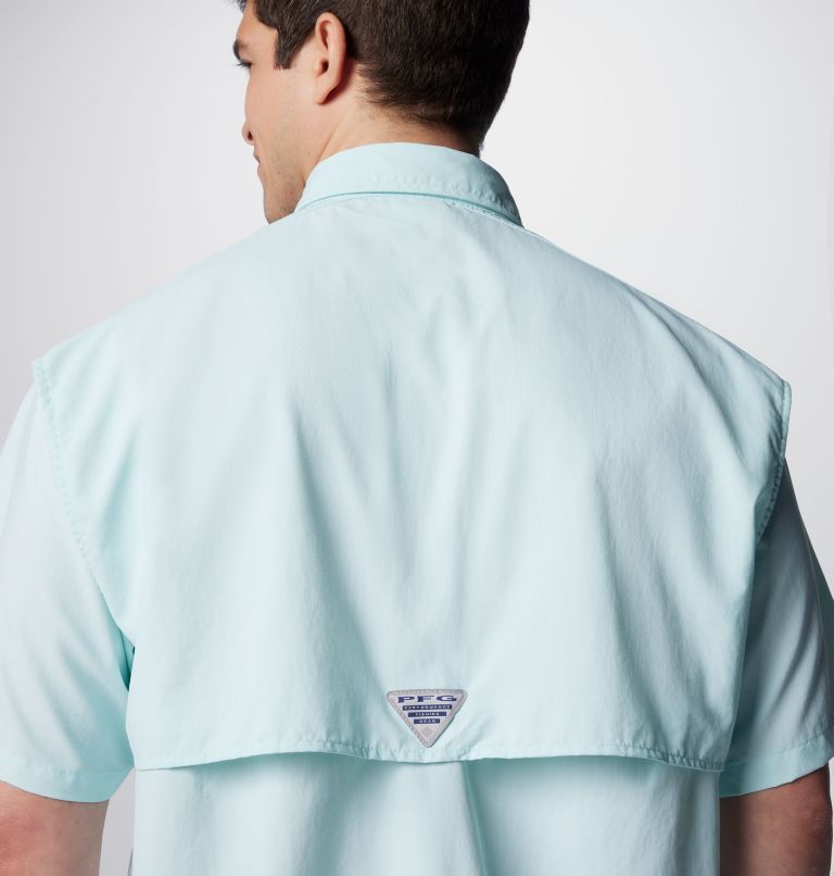 Thumbnail: Men’s PFG Bahama II Short Sleeve Shirt, Color: Icy Morn, image 6