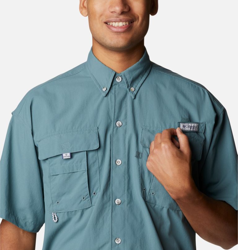 Thumbnail: Men’s PFG Bahama II Short Sleeve Shirt, Color: Metal, image 4
