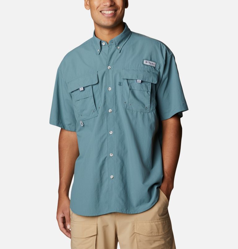 Thumbnail: Men’s PFG Bahama II Short Sleeve Shirt, Color: Metal, image 1