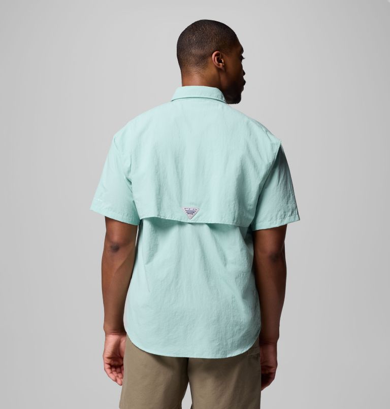 Men’s PFG Bahama II Short Sleeve Shirt, Color: Misty Jade, image 3