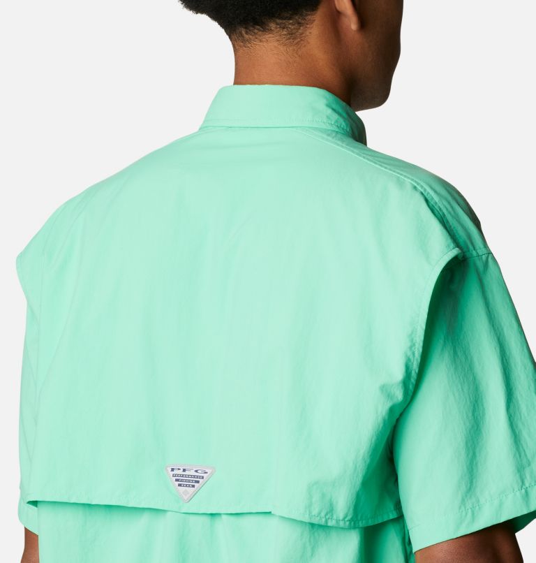 Men’s PFG Bahama II Short Sleeve Shirt - Tall, Color: Light Jade, image 5