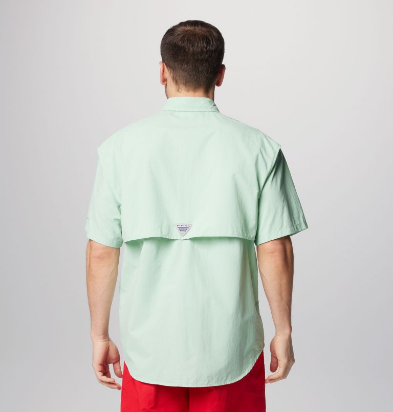 Men’s PFG Bahama II Short Sleeve Shirt, Color: New Mint, image 2