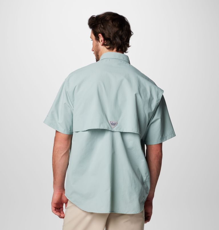 Men’s PFG Bahama II Short Sleeve Shirt, Color: Crushed Blue, image 2