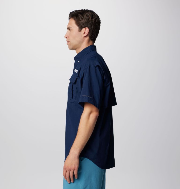 Thumbnail: Men’s PFG Bahama II Short Sleeve Shirt, Color: Collegiate Navy, image 4