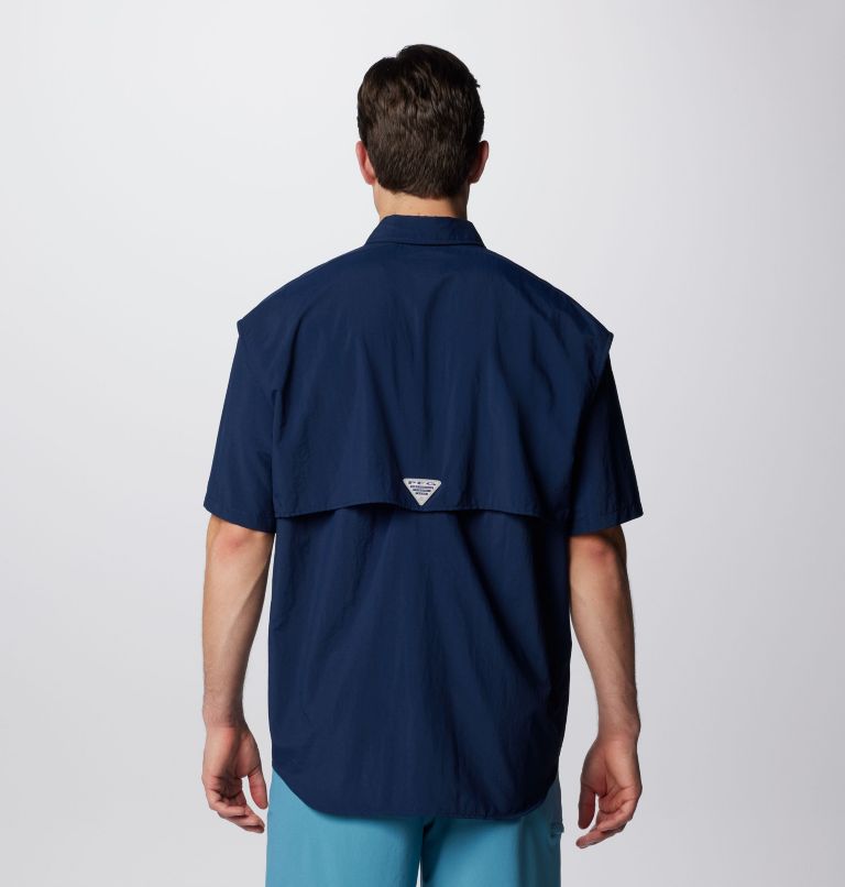 Thumbnail: Men’s PFG Bahama II Short Sleeve Shirt, Color: Collegiate Navy, image 2