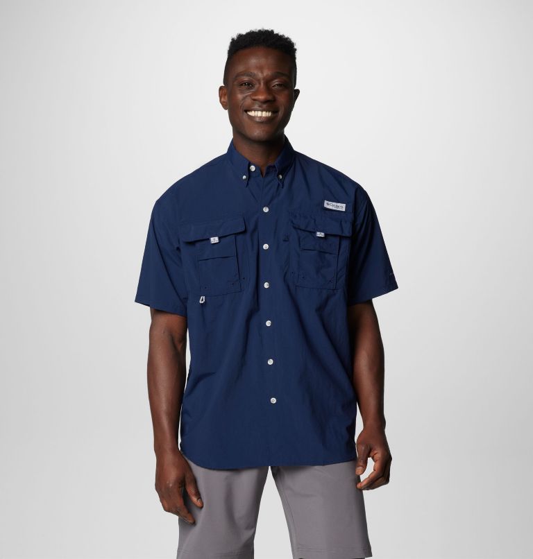 Men’s PFG Bahama II Short Sleeve Shirt, Color: Collegiate Navy, image 1
