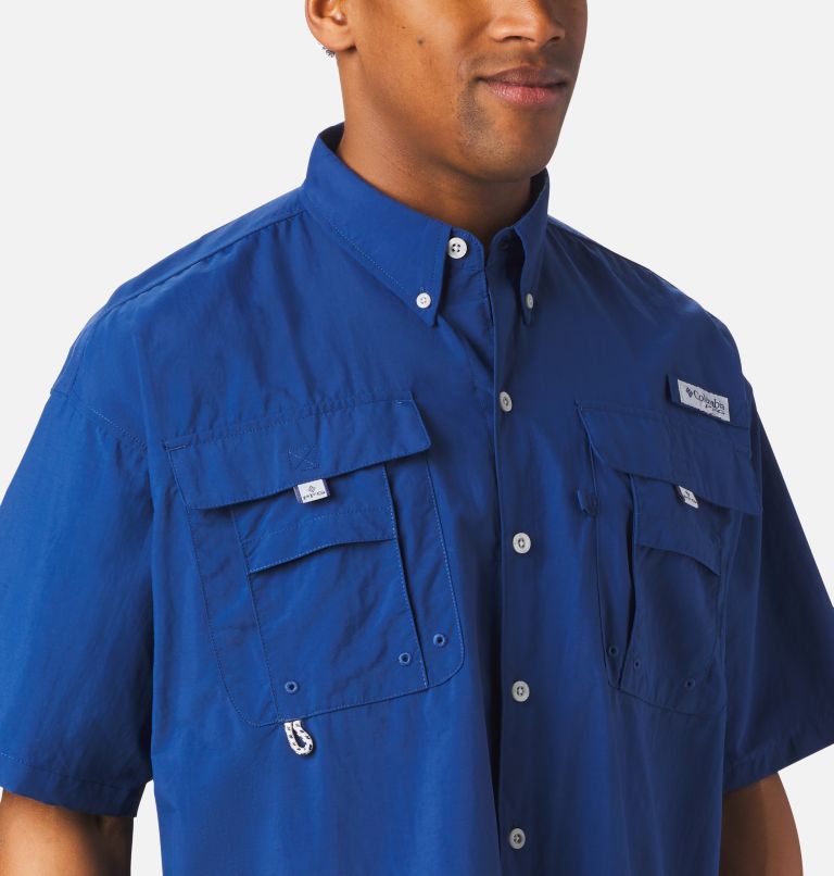 Men’s PFG Bahama II Short Sleeve Shirt, Color: Carbon, image 5