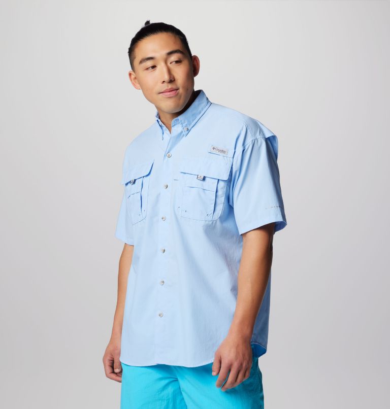 Thumbnail: Men’s PFG Bahama II Short Sleeve Shirt, Color: Sail, image 4