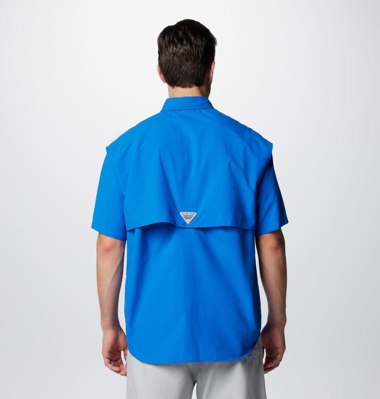 Men’s PFG Bahama II Short Sleeve Shirt, Color: Vivid Blue, image 2