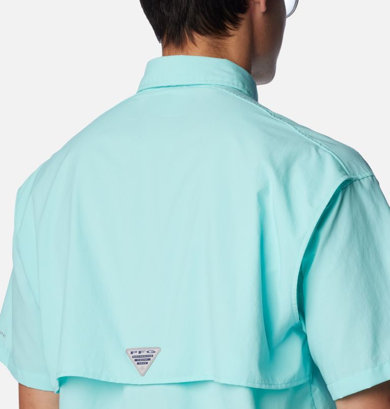 Thumbnail: Men’s PFG Bahama II Short Sleeve Shirt, Color: Gulf Stream, image 5