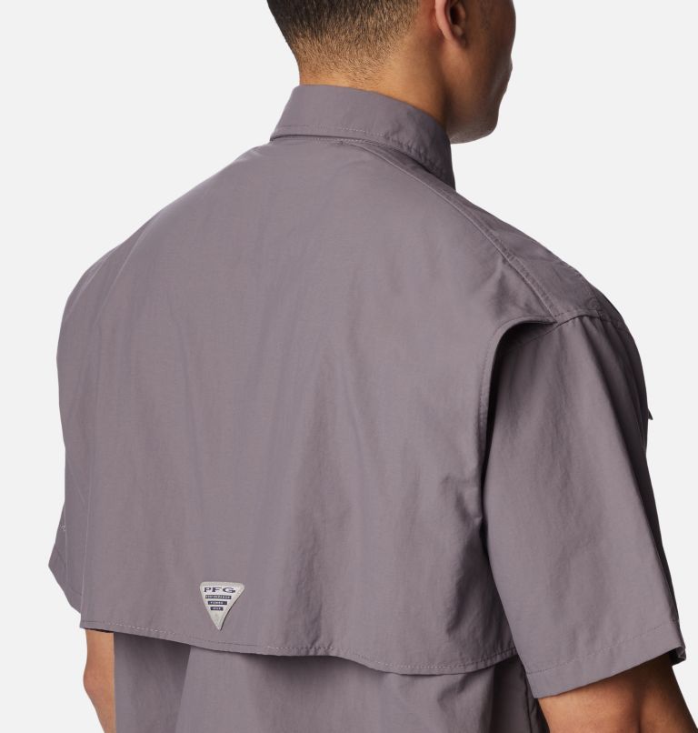 Men’s PFG Bahama II Short Sleeve Shirt, Color: Granite Purple, image 5