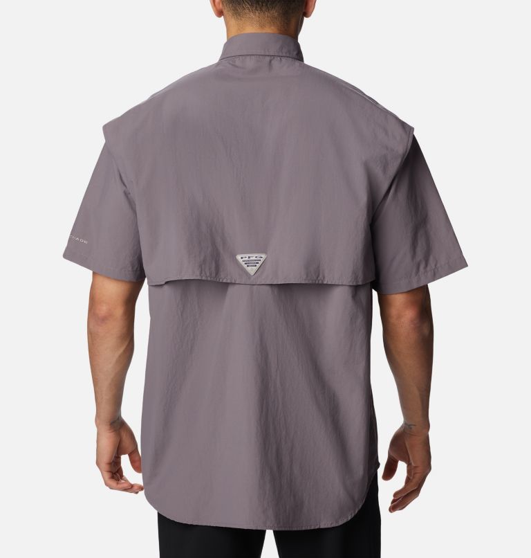 Men’s PFG Bahama II Short Sleeve Shirt, Color: Granite Purple, image 2