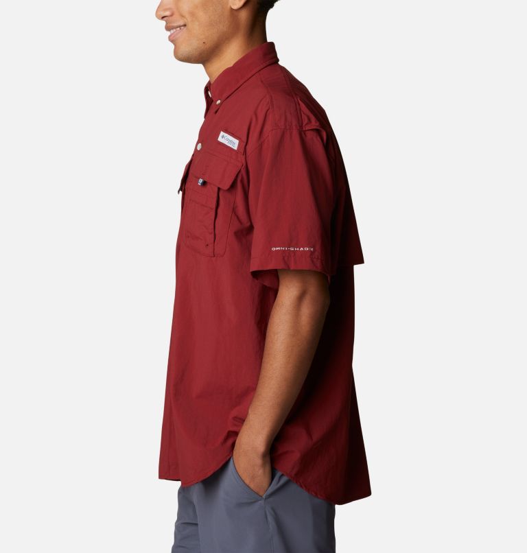 Thumbnail: Men’s PFG Bahama II Short Sleeve Shirt, Color: Red Jasper, image 3