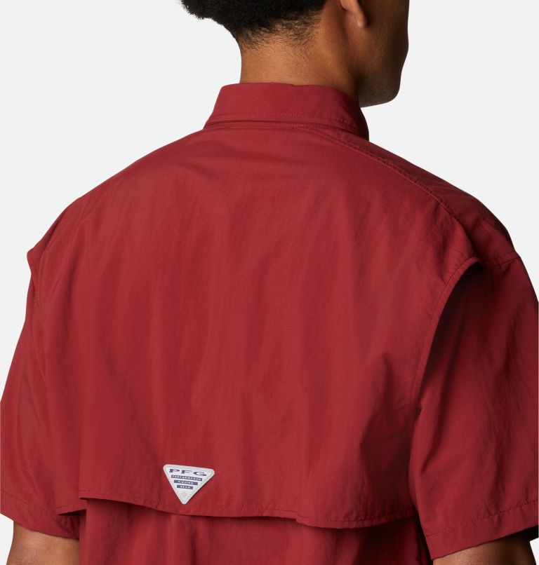 Thumbnail: Men’s PFG Bahama II Short Sleeve Shirt, Color: Red Jasper, image 5