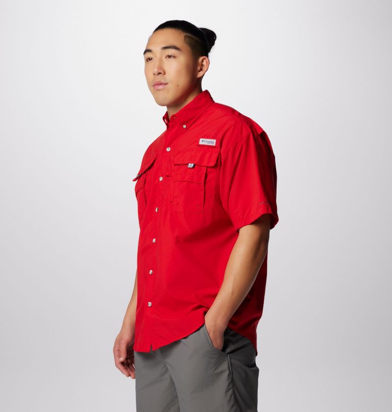 Red best sale columbia shirt