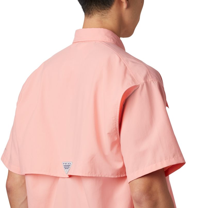 Men’s PFG Bahama II Short Sleeve Shirt, Color: Sorbet, image 4