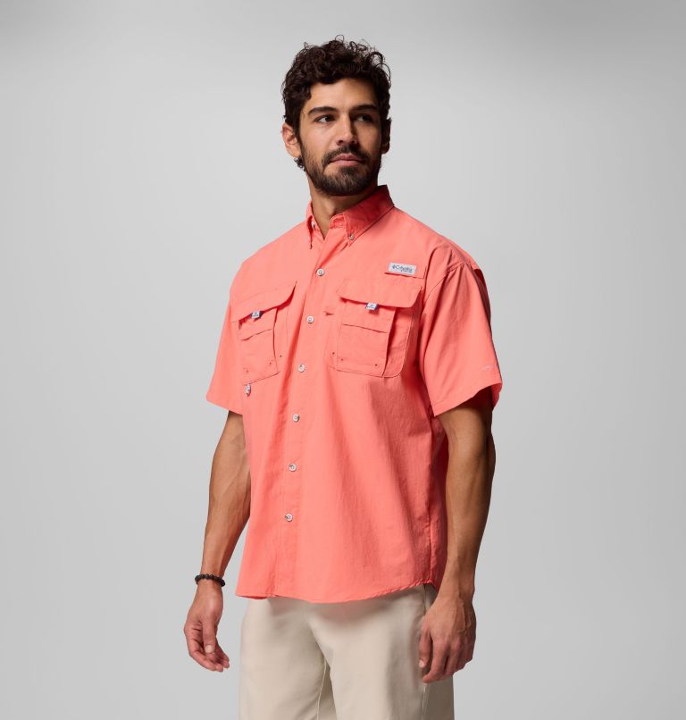 Men’s PFG Bahama II Short Sleeve Shirt, Color: Melonade, image 4