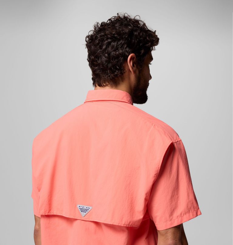 Men’s PFG Bahama II Short Sleeve Shirt, Color: Melonade, image 6