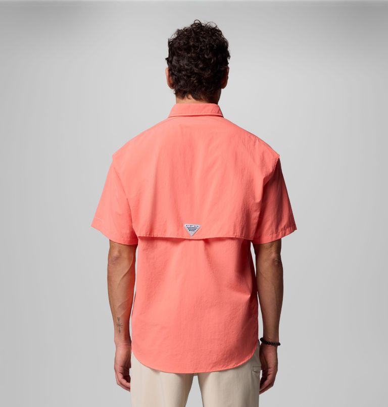 Men’s PFG Bahama II Short Sleeve Shirt, Color: Melonade, image 3