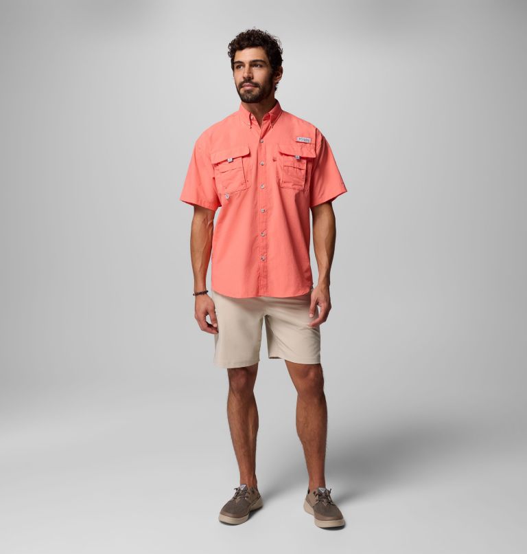Men’s PFG Bahama II Short Sleeve Shirt, Color: Melonade, image 2
