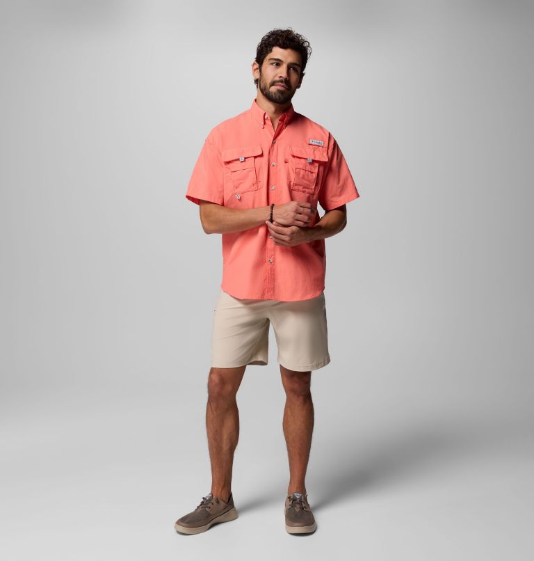 Men’s PFG Bahama II Short Sleeve Shirt, Color: Melonade, image 7