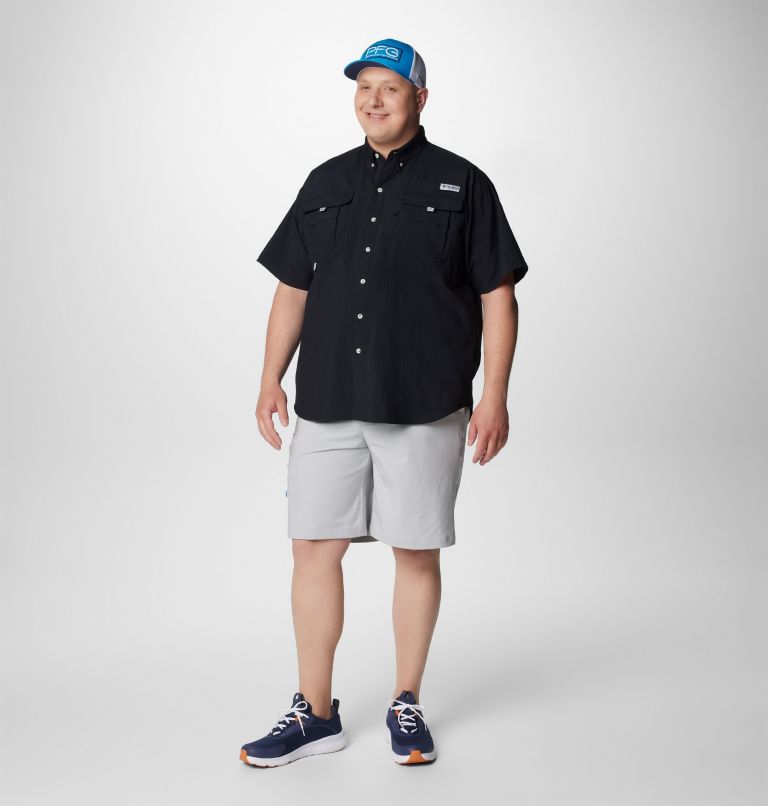 Men’s PFG Bahama II Short Sleeve Shirt - Big, Color: Black, image 3