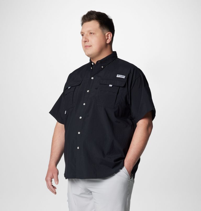 Men’s PFG Bahama II Short Sleeve Shirt - Big, Color: Black, image 4
