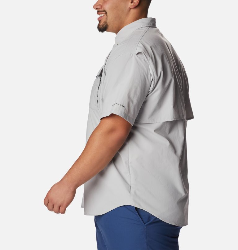 Men’s PFG Bahama II Short Sleeve Shirt - Big, Color: Cool Grey, image 3