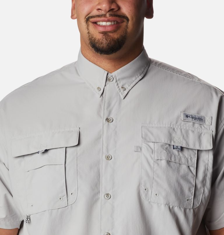 Men’s PFG Bahama II Short Sleeve Shirt - Big, Color: Cool Grey, image 4