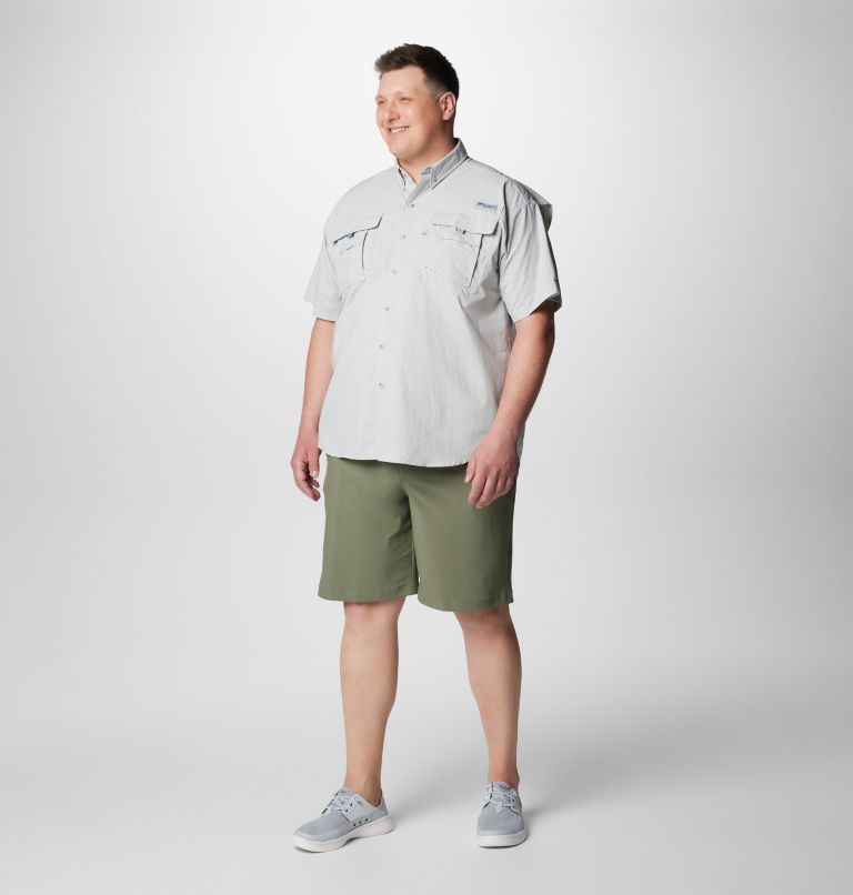 Men’s PFG Bahama II Short Sleeve Shirt - Big, Color: Cool Grey, image 3