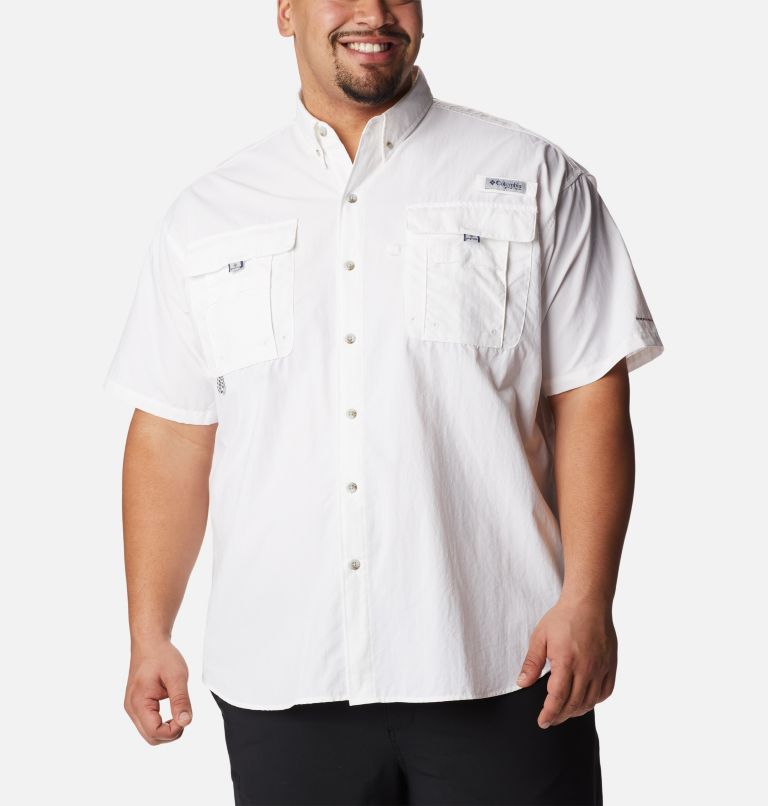 Thumbnail: Men’s PFG Bahama II Short Sleeve Shirt - Big, Color: White, image 1