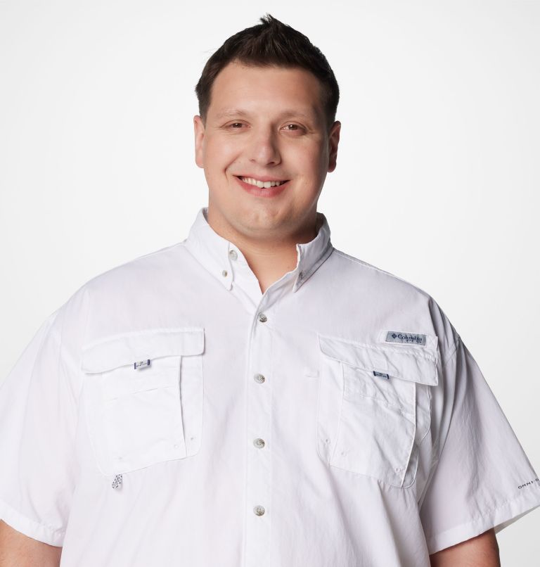 Men’s PFG Bahama II Short Sleeve Shirt - Big, Color: White, image 5