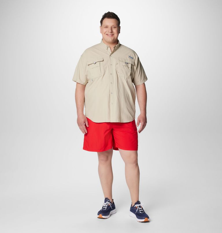 Men’s PFG Bahama II Short Sleeve Shirt - Big, Color: Fossil, image 3