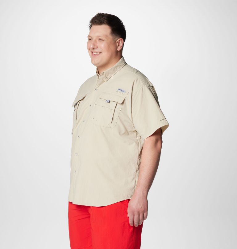 Men’s PFG Bahama II Short Sleeve Shirt - Big, Color: Fossil, image 4