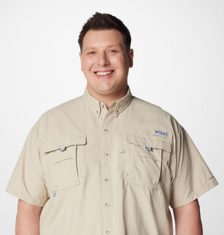 Men’s PFG Bahama II Short Sleeve Shirt - Big, Color: Fossil, image 5