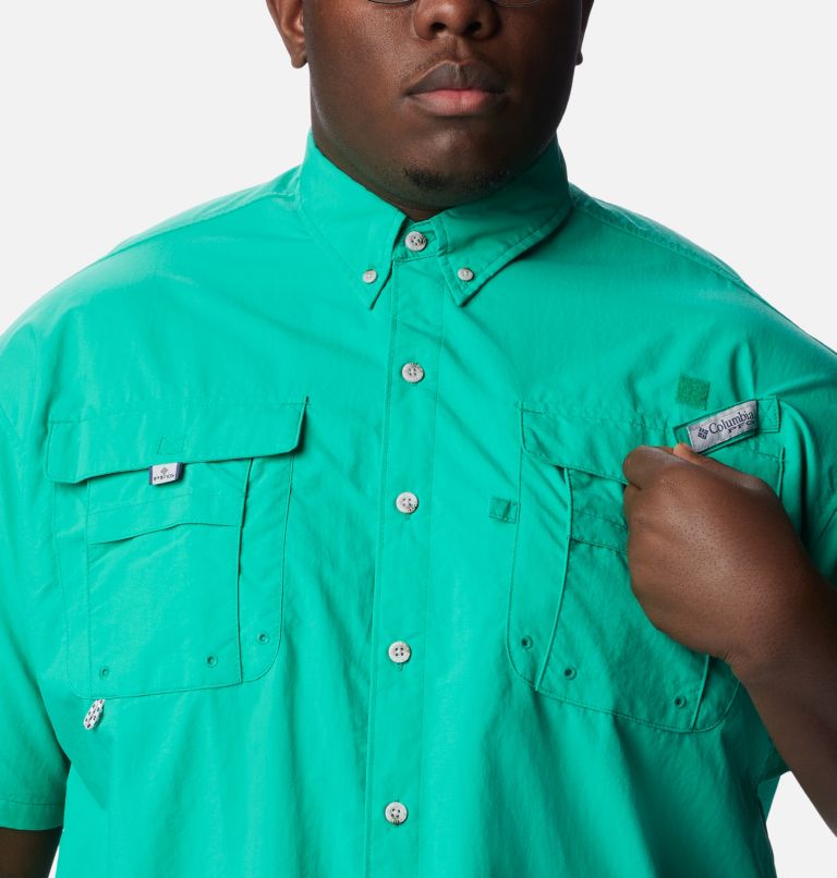 Thumbnail: Men’s PFG Bahama II Short Sleeve Shirt - Big, Color: Circuit, image 4