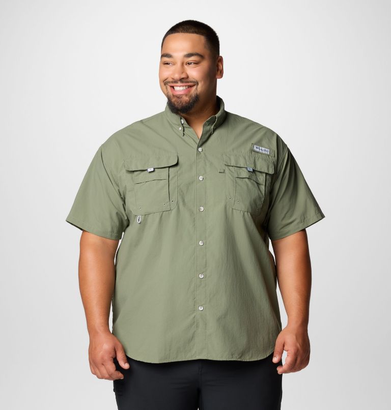 Men’s PFG Bahama II Short Sleeve Shirt - Big, Color: Cypress, image 1