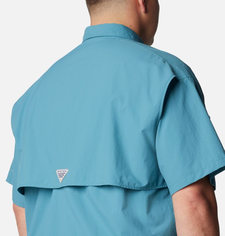 Men’s PFG Bahama II Short Sleeve Shirt - Big, Color: Canyon Blue, image 5