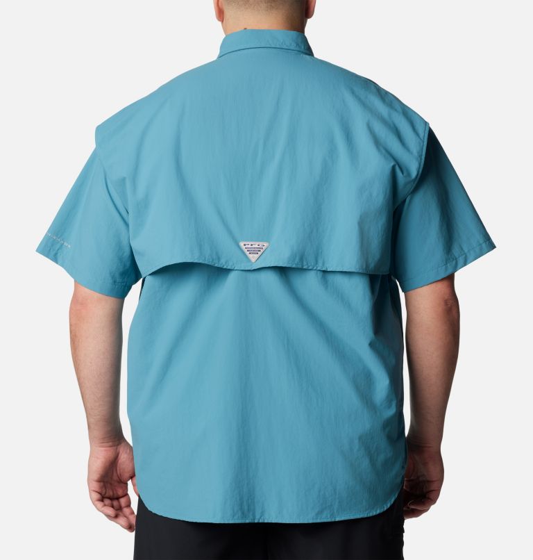 Men’s PFG Bahama II Short Sleeve Shirt - Big, Color: Canyon Blue, image 2