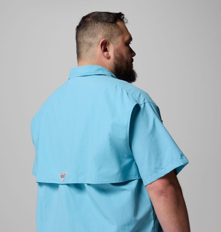 Men’s PFG Bahama II Short Sleeve Shirt - Big, Color: Vintage Blue, image 6