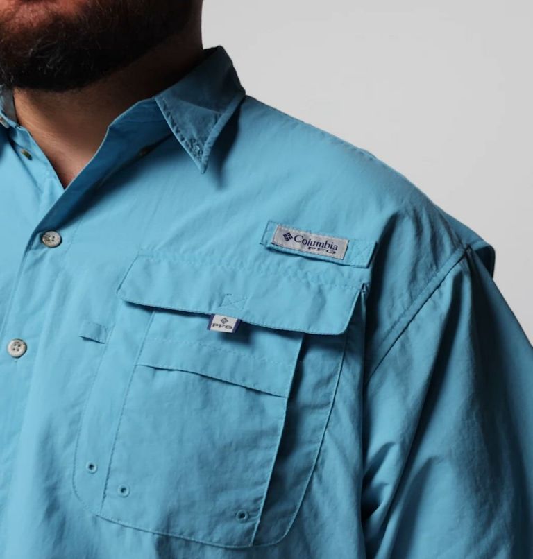 Men’s PFG Bahama II Short Sleeve Shirt - Big, Color: Vintage Blue