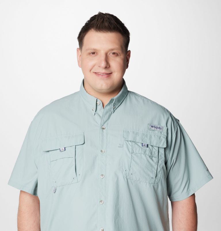 Men’s PFG Bahama II Short Sleeve Shirt - Big, Color: Crushed Blue, image 5